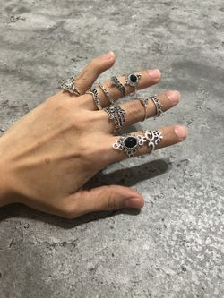 10 rings jewelry set ONE SIZE