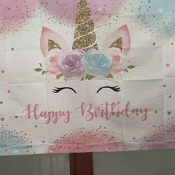 Party Banner Includes Hanging  Decorations And Part Sticks For Cake /cupcakes
