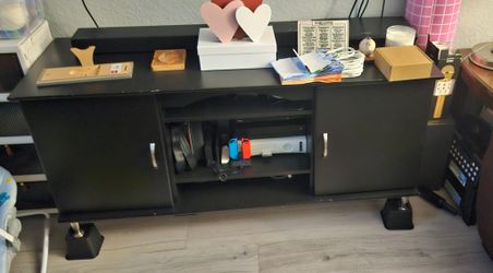 TV Stand Console with Media Storage