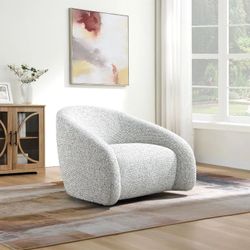 Zoey - Accent Chair With Swivel- White