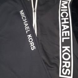 Michael Kors Black Sweatsuit Size Medium . Top Amd Bottom Set