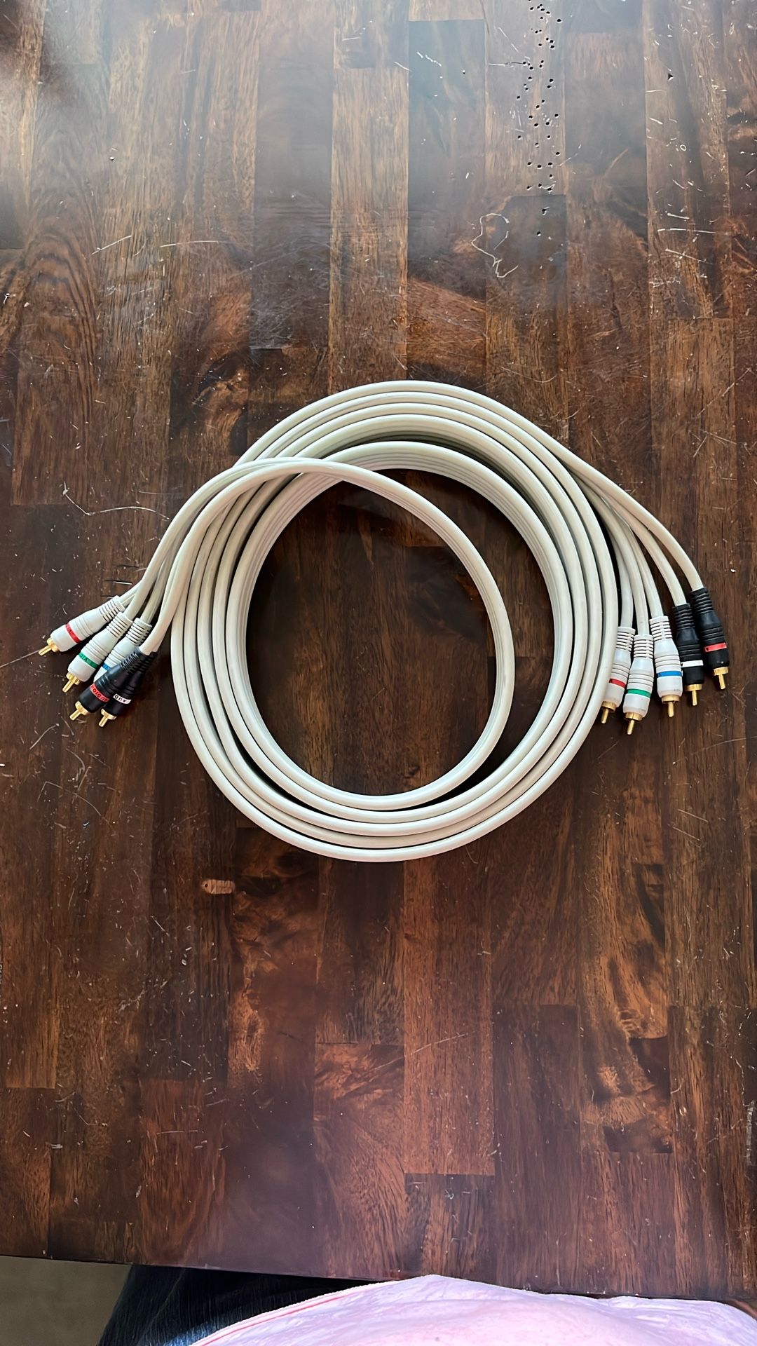 Component audio video cables