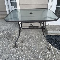 Outdoor Glass top Table 
