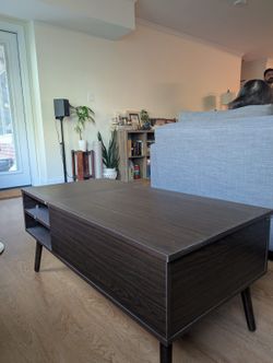 Mid-Century Modern Lift-Top Coffee Table