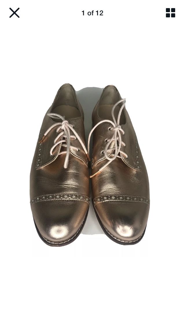 Cole Haan Shoes Lace Up Women Size 6B Rose Pink Leather Upper