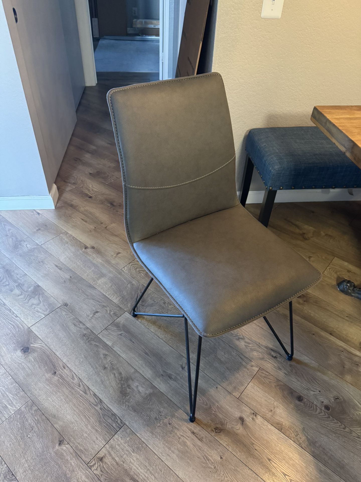 Faux Leather Chairs - Set Of 2
