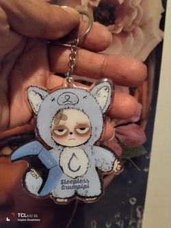Sleepless Grumpipi Acrylic Keychain