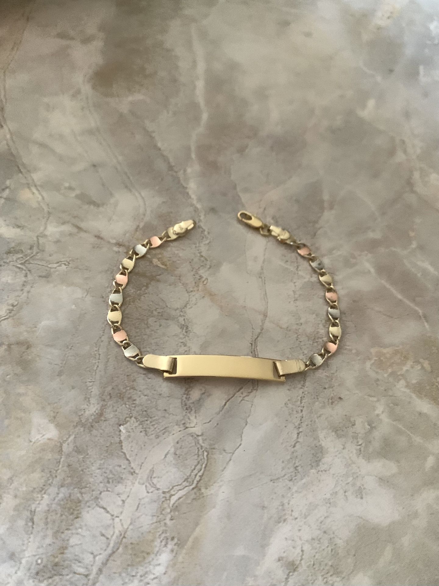 Pulsera Para Niñas En Oro Italiano