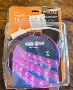 New! 18’ Purple rope light