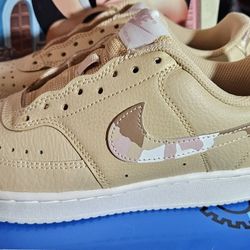 Nike Court Vision Low Sesame Camo sneakers size 6