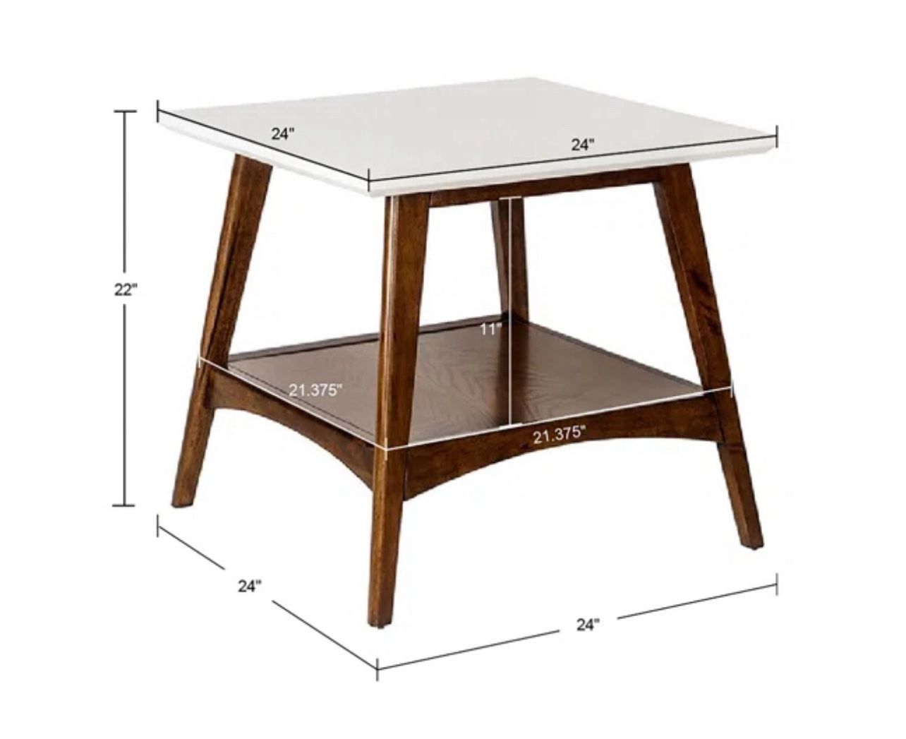 Wood End Table