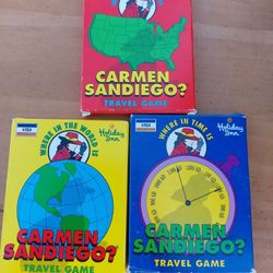 Carmen San Diego travel games.