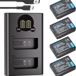LP-E10 1600mAh Battery and Rapid Dual Charger for Canon