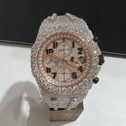  Moissanite VVS Iced Out Diamond Watch – Built to Flex, Made to Last