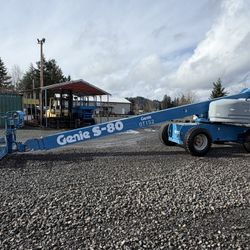1999 Genie S80 Telescopic Boom Lift - Diesel 4X4 