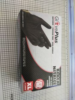 Nitrile Gloves 1 Box Of XL Black Gloves