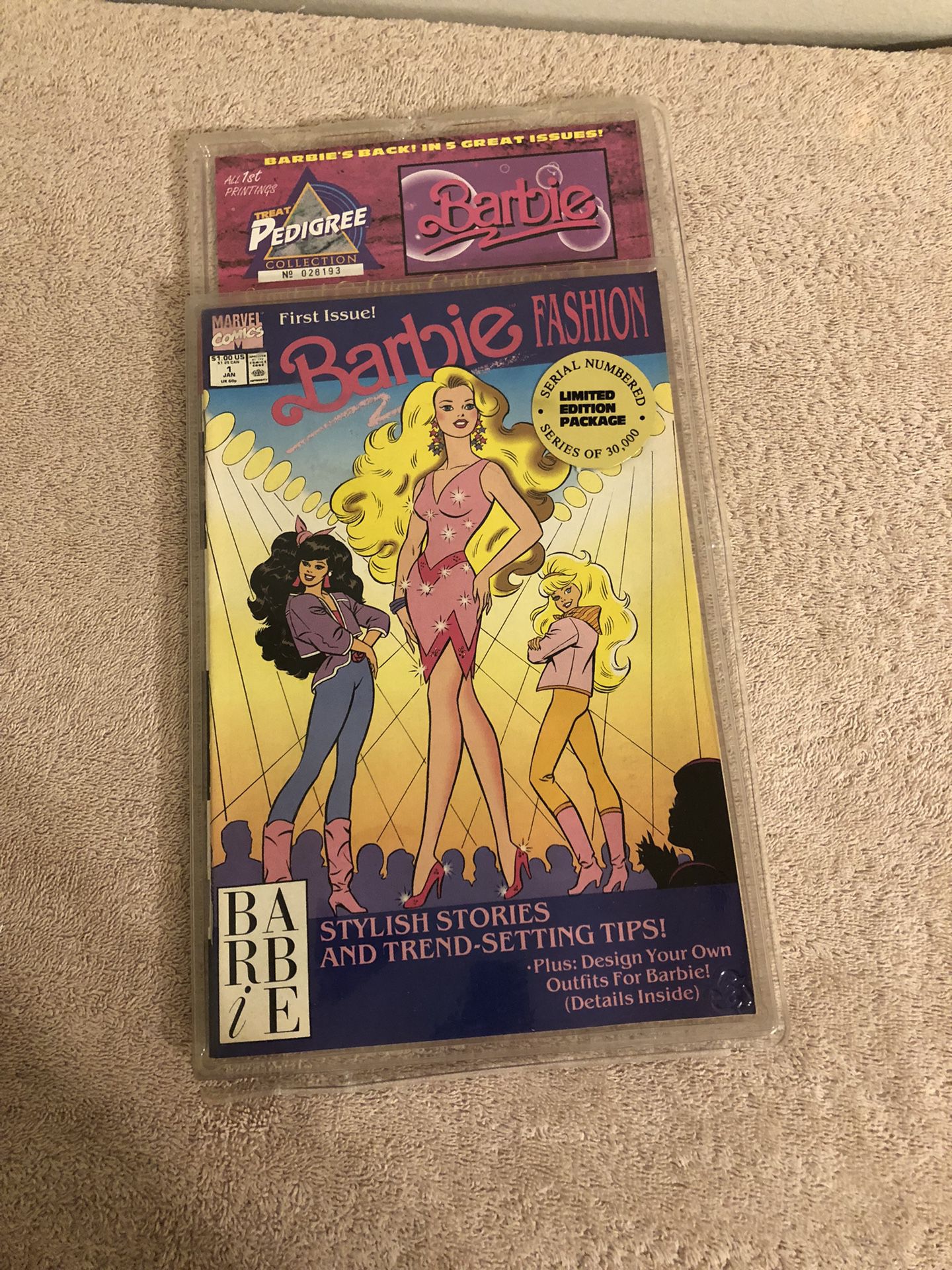 Barbie Fashion Comics 1st Printing Limited Edition Collector Pack Unopened 1993