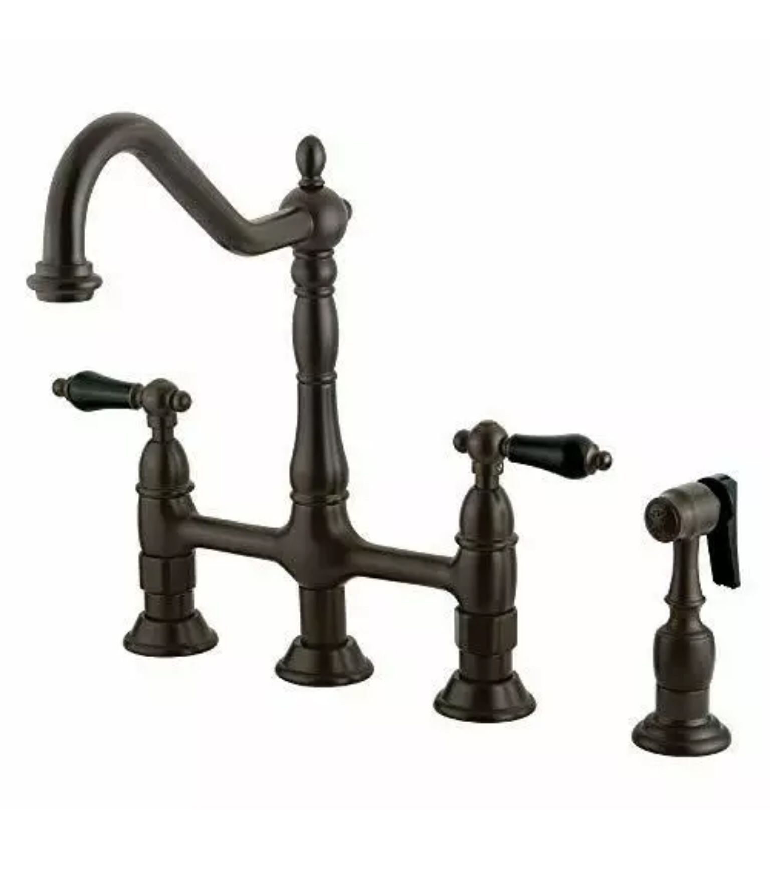 Kingston Brass KS1275ALBS Heritage Kitchen Faucet, 8-3/4", Oil-Rubbed Bronze
