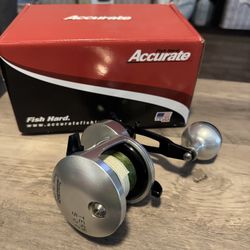 Accurate Turn 500 Salt Water Fishing Reel. Star Drag. 