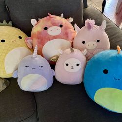 Squishmallows x 6 (12 - 20 inches)