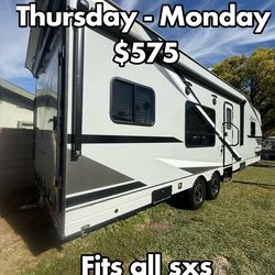 Toy hauler fits all sxs