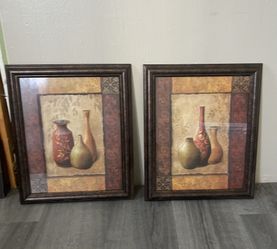 2 Pictures  Decorations Frames  20 .00 For Both