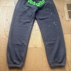 Grey And Green Spider Pants Size Large