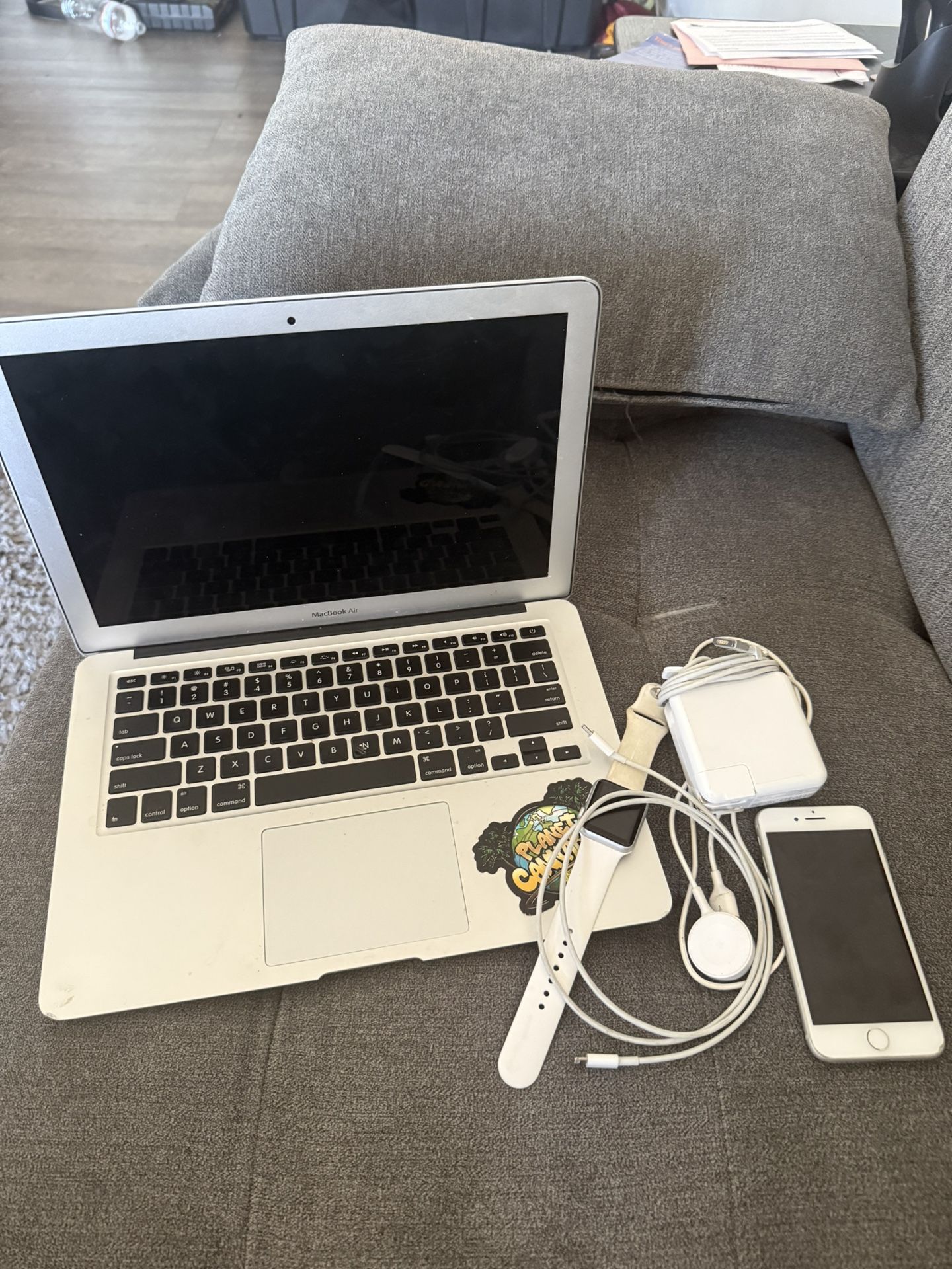 2013 MacBook Air, iPhone 8, Series 1 Apple Watch