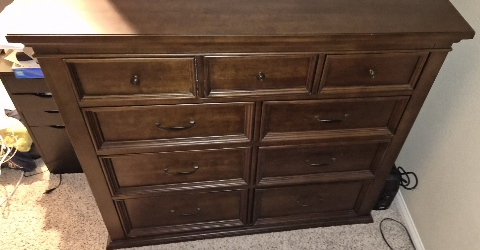 Almost New Solid Wood Tall Dresser – Paid $1100, Selling $500 – Moving Sale!