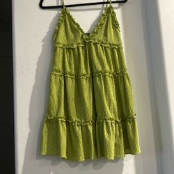 Wild Fable Lime Green Flowy Dress