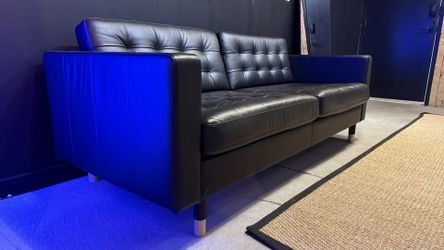 Black Leather Couch