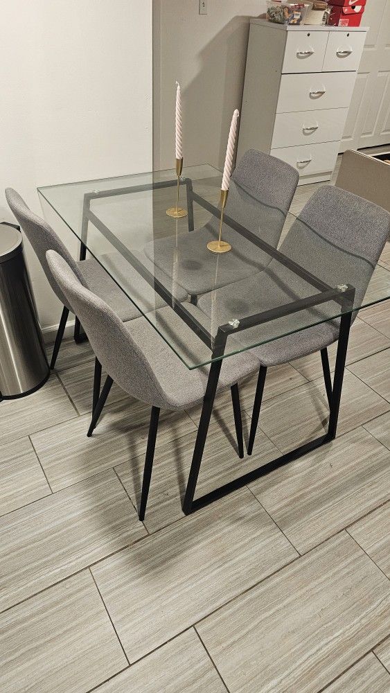 Small Kitchen Table Glass