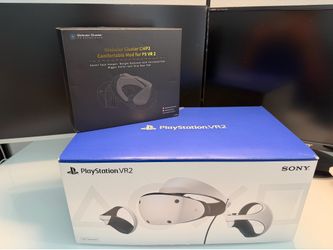 Sony PS VR2 + Globular Cluster Comfort Mod + Charging Stand – Excellent Condition