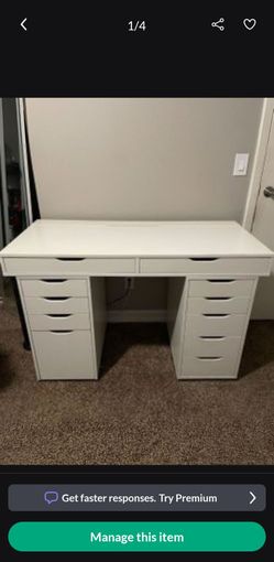 Custom Built IKEA Desk
