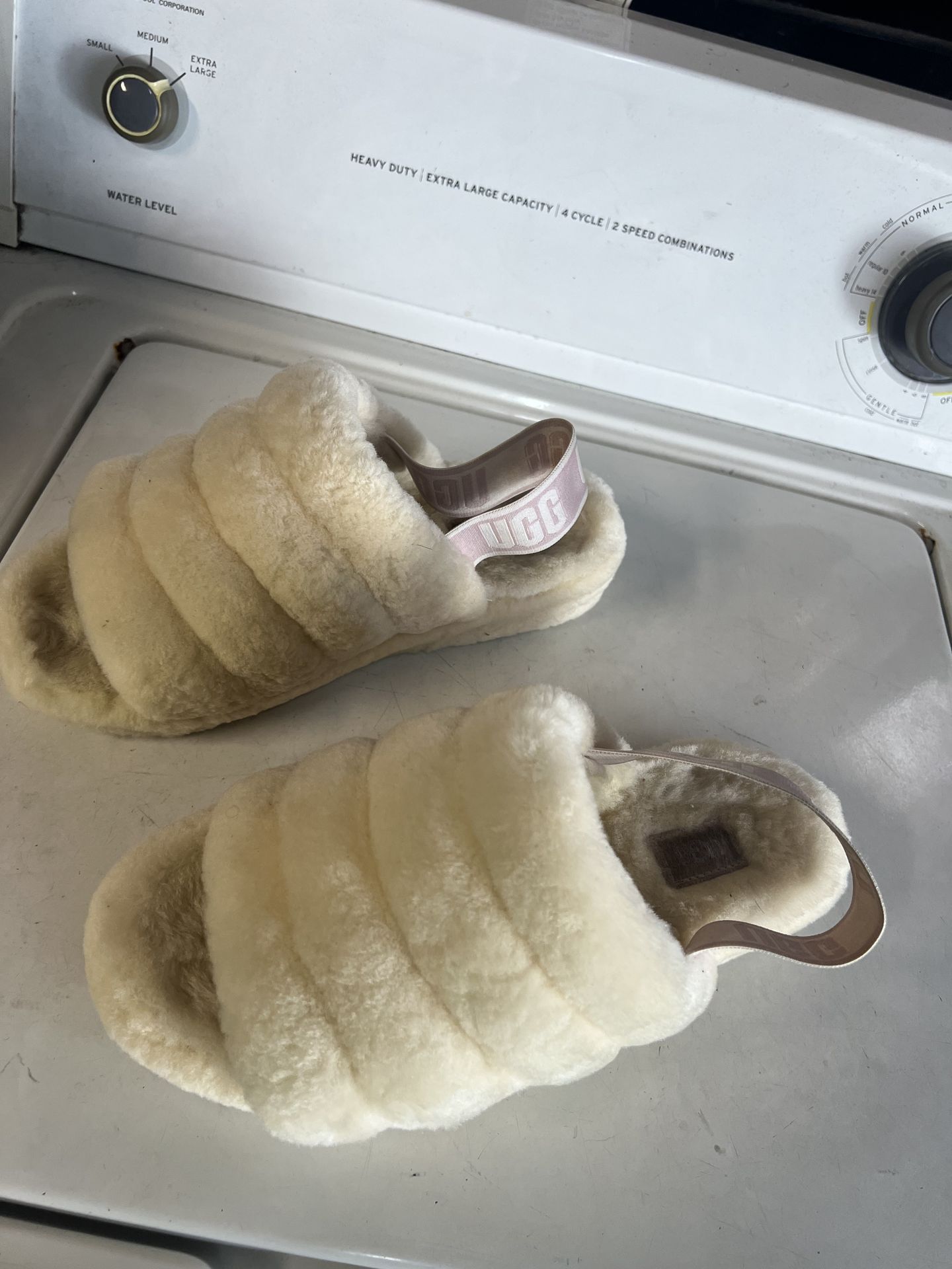 Ugg fluff slides