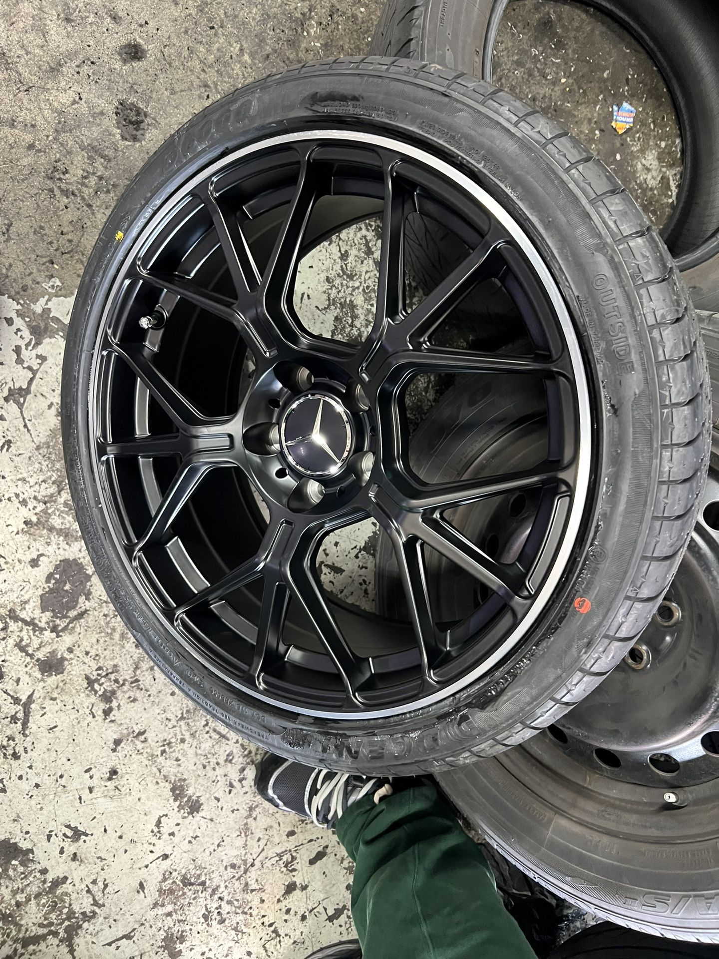 Mercedes 18” New Amg Style Rims New Tires Set C300 C250 Cla E350