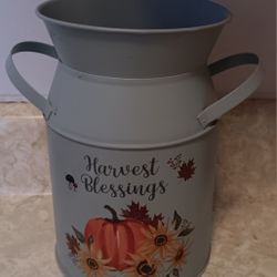 8 Inch Tall Milk Can