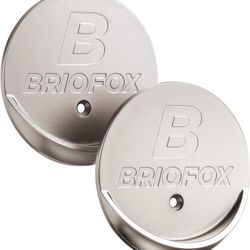 BRIOFOX Shower Curtain Rod Holder 3M Adhesive | Heat Resistant | Waterproof | Max Load 60 lbs Shower Rod Retainer for Wall, 2 Pack, Nickel (Rod Not In