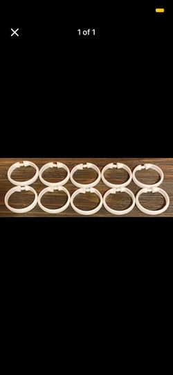 White Shower Hooks