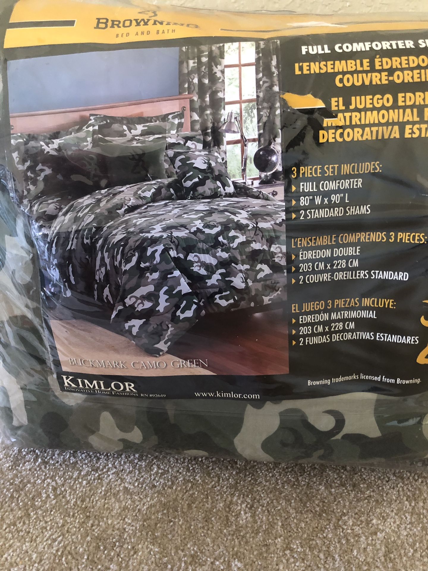 Full Size Camo Comforter
