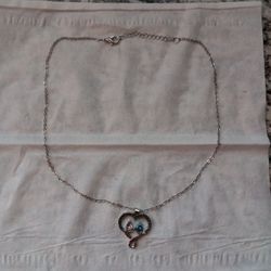 Silverplated Sister Friend Heart Pendant