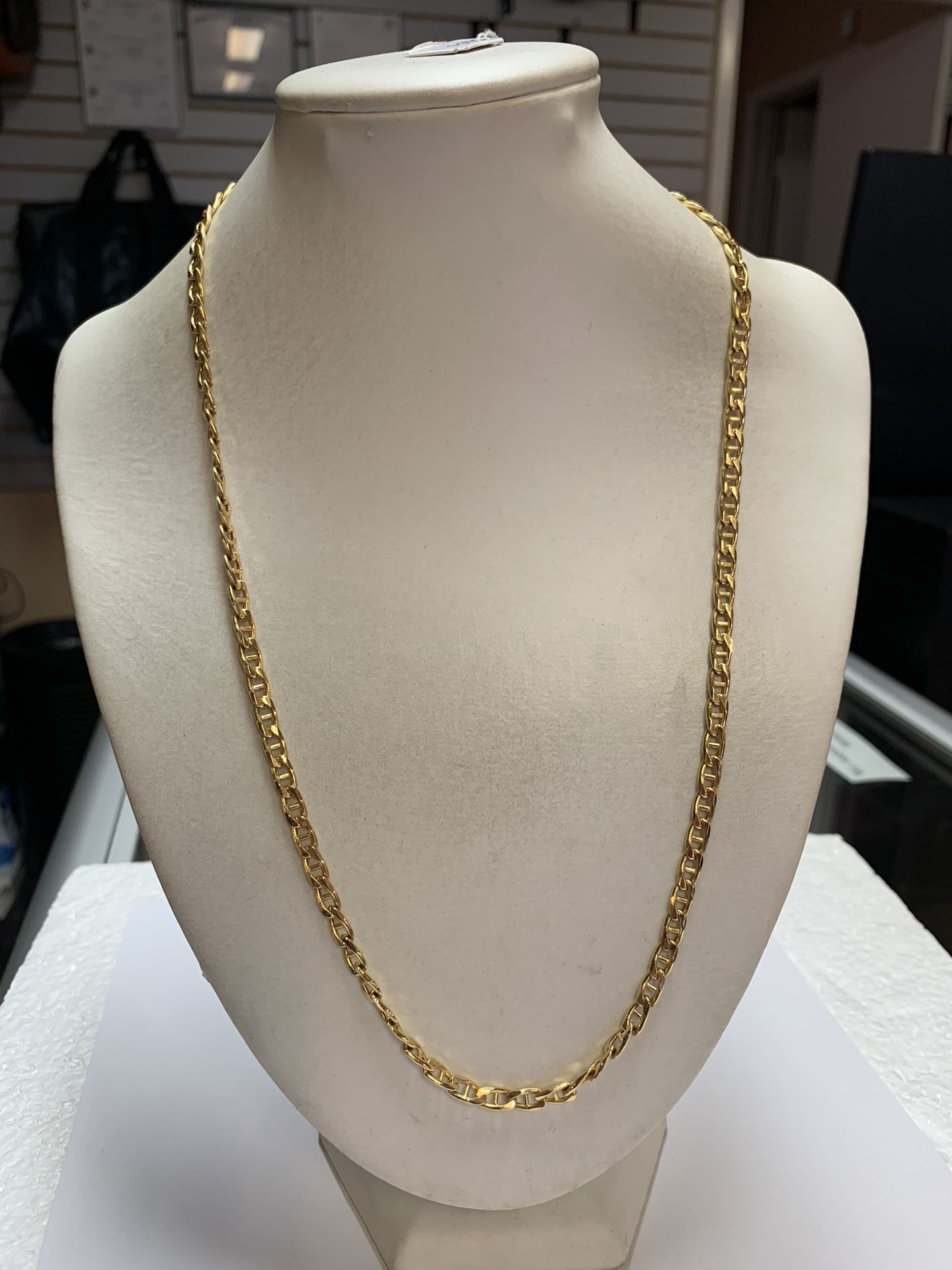 10K Yellow Gold Mariner Chain (22”) 11.3 Grams 