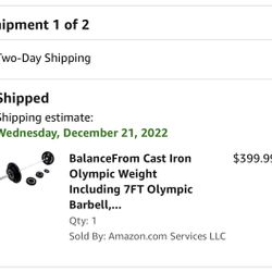 Lift Bar And Weights 