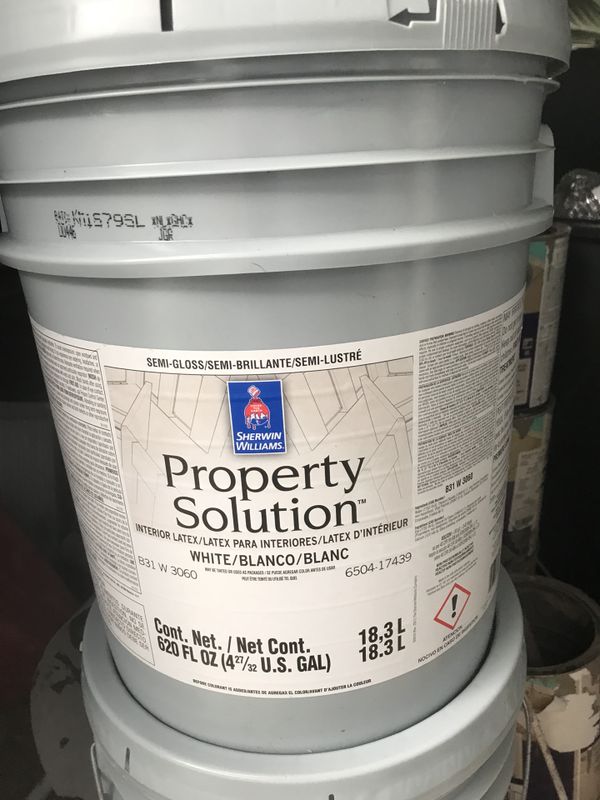 Sherwin Williams 5 Gallon SemiGloss Paint for Sale in Tampa, FL OfferUp