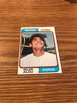 1974 Felipe Alou Montreal Expos Baseball Card
