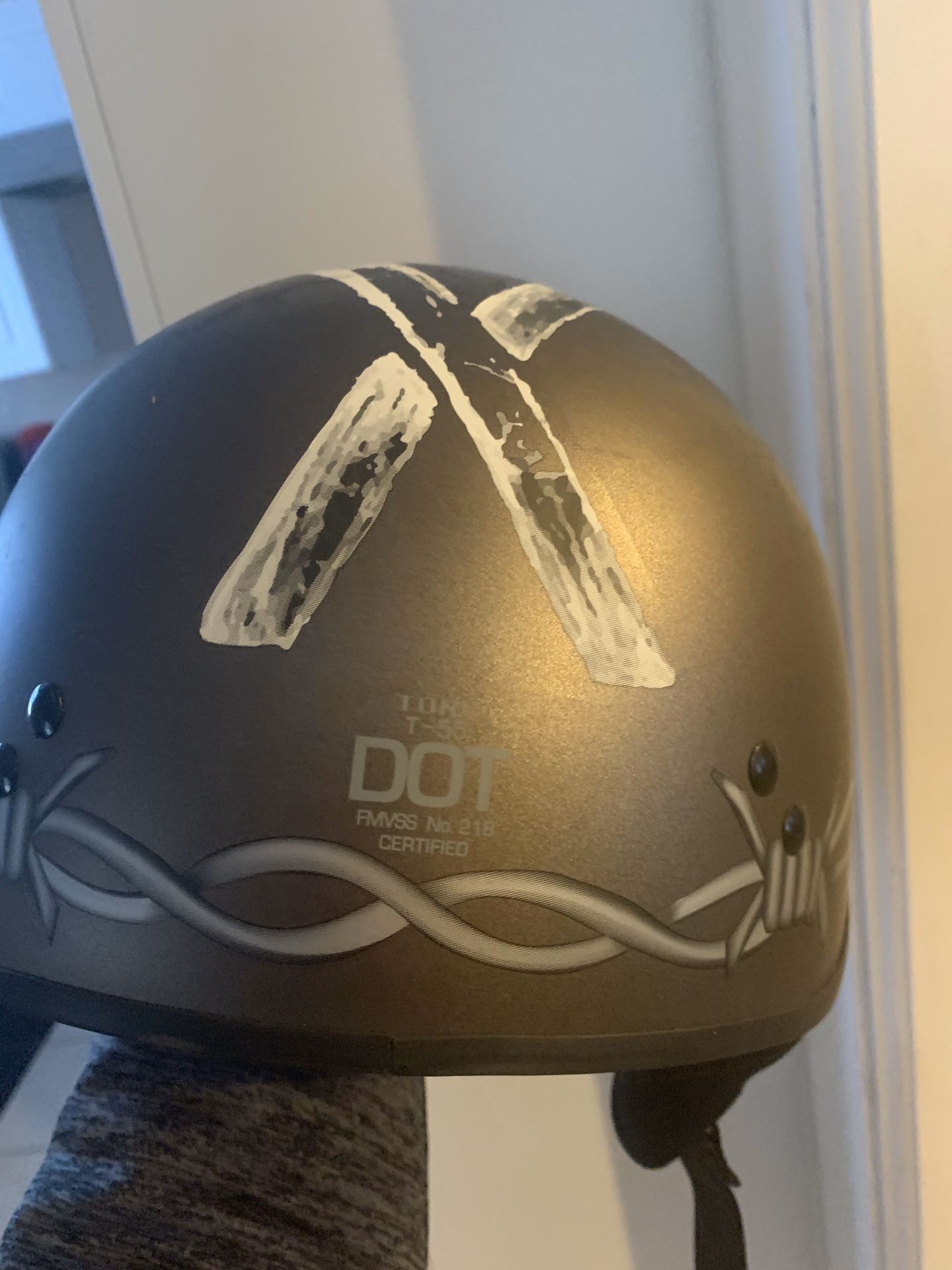 Motorcycle Half Helmet DOT