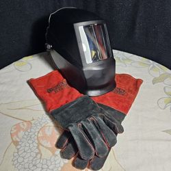 Welding Gloves + Welding Mask - Lincoln Electric 