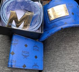 Hat belt and wallet set