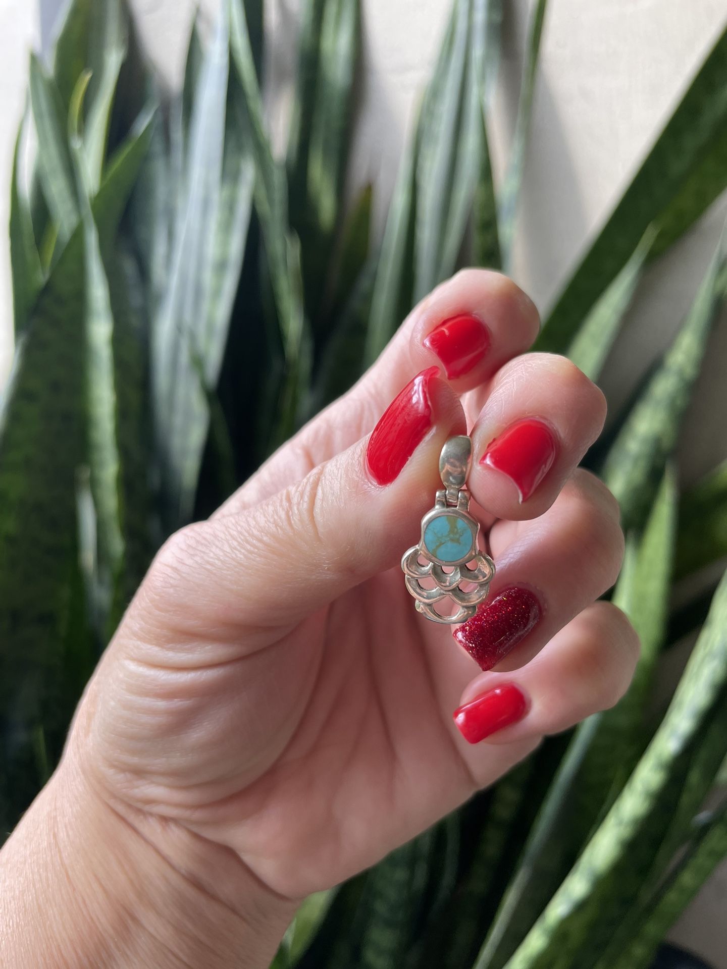 Turquoise Sterling Silver Pendant