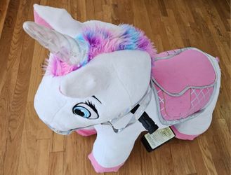 Electric Ride On Pony With Pink Stable
